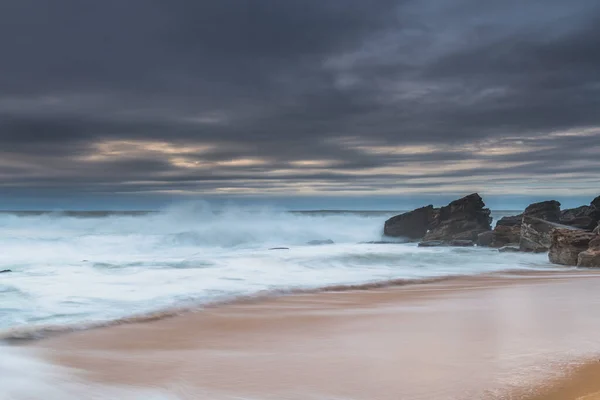 South Swell Swell Overcast Sunrise Seascape Killcare Beach Central Coast — Foto de Stock