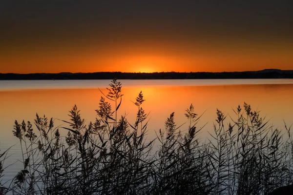 Sunset Tuggerah Lake Canton Beach Central Coast Nsw Australia — Stock Photo, Image