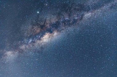 Samanyolu gece gökyüzü Patonga Sahili, Merkez Sahili, NSW, Avustralya