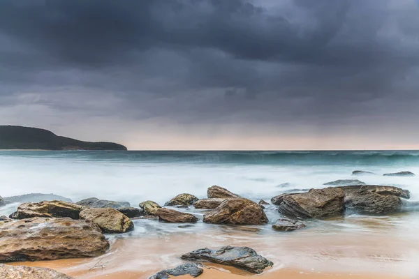 Moody Sunrise Killcare Beach Central Coast Nsw Australia — Foto de Stock