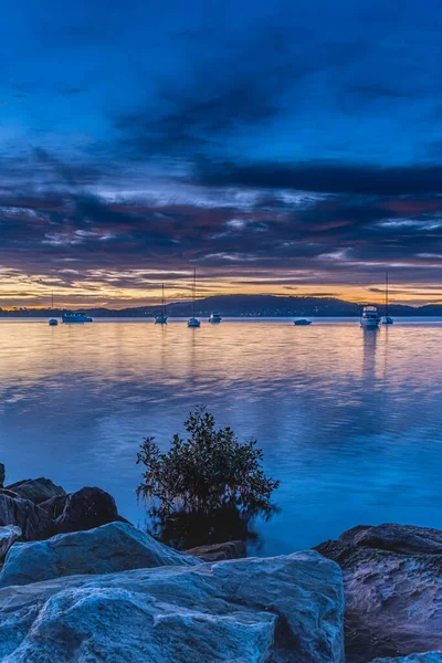Kolorowe Chmury Wschód Słońca Wybrzeża Koolewong Środkowym Wybrzeżu Nsw Australia — Zdjęcie stockowe