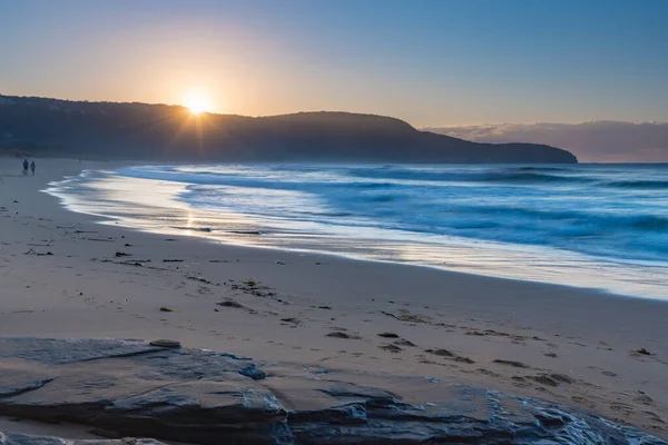 Sonnenaufgang Mit Sonnenaufgang Über Der Landzunge Killcare Beach Der Central — Stockfoto