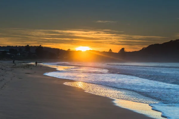 Soft High Cloud Seascape Sunrise Umina Beach Central Coast Nsw — Fotografia de Stock