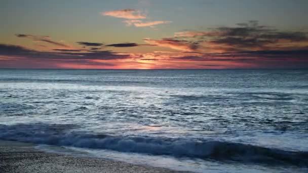 Nascer Sol Inverno Praia Avoca Beach Costa Central Nsw Austrália — Vídeo de Stock