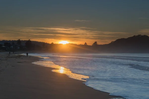 Soft High Cloud Seascape Sunrise Umina Beach Central Coast Nsw — Fotografia de Stock