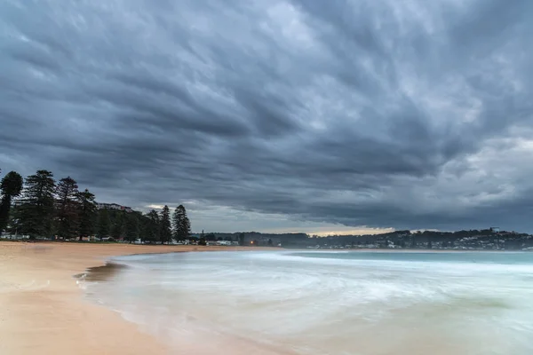 Nuvole Mare Mattina Presto Avoca Beach Sulla Costa Centrale Nsw — Foto Stock