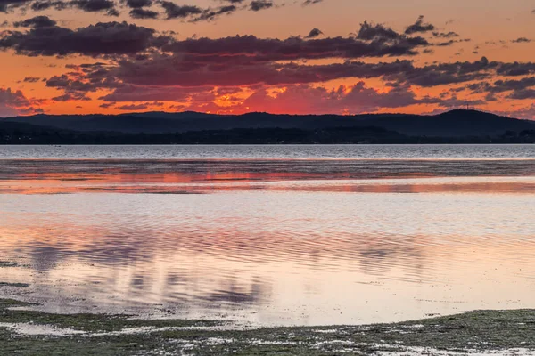 Sonnenuntergang Über Long Jetty Der Zentralküste Von Nsw Australien — Stockfoto