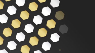 Altıgen desenli arka plan görünüyor. Kusursuz döngü