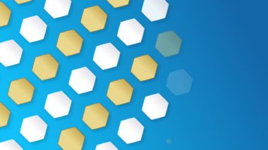 Altıgen desenli arka plan görünüyor. Kusursuz döngü