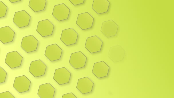 Utseende av hexagon mönster bakgrund. Sömlös ögla — Stockvideo