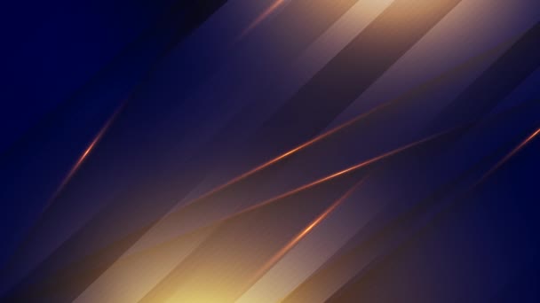 Blå och orange Abstrakt ljus linjer bakgrund. Sömlös ögla — Stockvideo