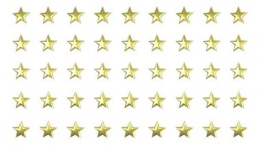 Yıldızlar dönen animasyon 3d arkaplansız döngü