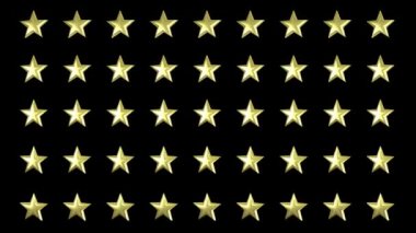 Yıldızlar dönen animasyon 3d arkaplansız döngü