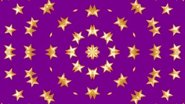 Yıldızlar dönen animasyon 3d arkaplansız döngü