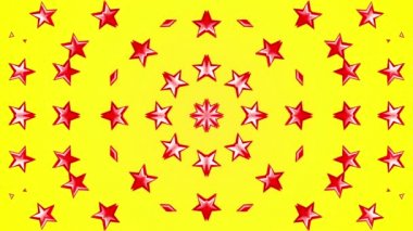 Yıldızlar dönen animasyon 3d arkaplansız döngü