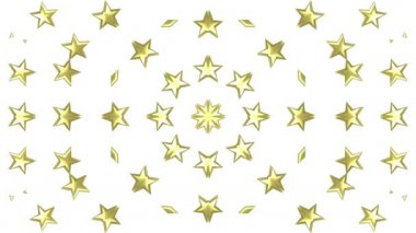 Yıldızlar dönen animasyon 3d arkaplansız döngü