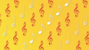 Müzik notaları pürüzsüz kalıp arkaplanı.