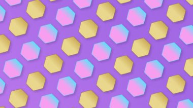 Kusursuz döngü altıgen desen arkaplanı