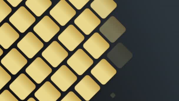 Abstrakter Hintergrund mit einem Netz aus Quadraten. Mosaik. Geometrische Vorlage. nahtlose Schleife — Stockvideo