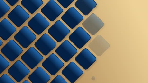 Abstrakter Hintergrund mit einem Netz aus Quadraten. Mosaik. Geometrische Vorlage. nahtlose Schleife — Stockvideo