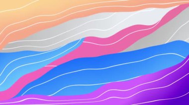 Soyut arkaplanın renkli çizgileri taşınıyor