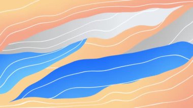 Soyut arkaplanın renkli çizgileri taşınıyor