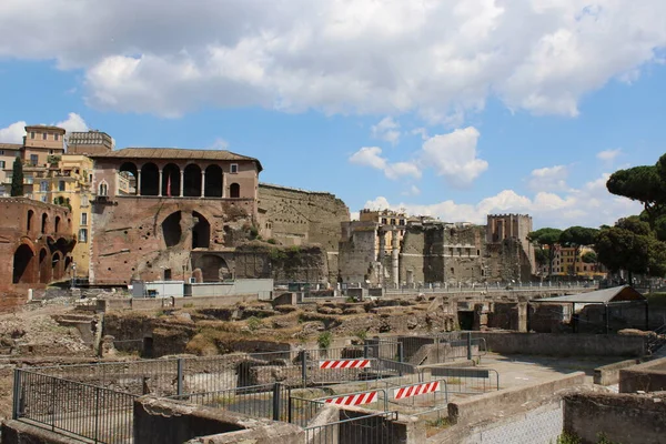 Famosos Fóruns Romanos Roma Centro Cidade Itália — Fotografia de Stock