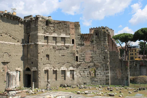 Famosos Fóruns Romanos Roma Centro Cidade Itália — Fotografia de Stock