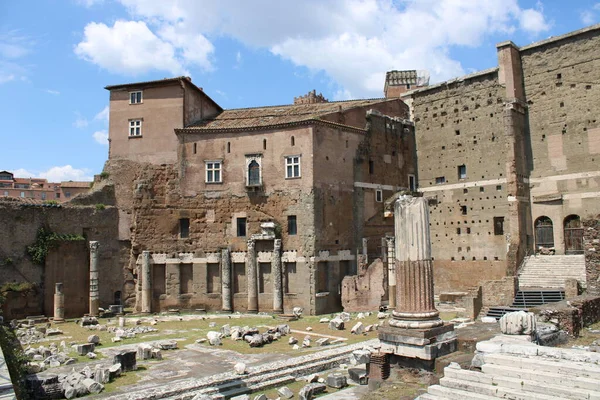 Famosos Fóruns Romanos Roma Centro Cidade Itália — Fotografia de Stock