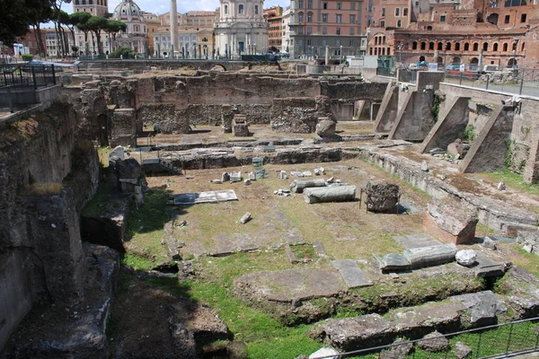 Famosos Fóruns Romanos Roma Centro Cidade Itália — Fotografia de Stock