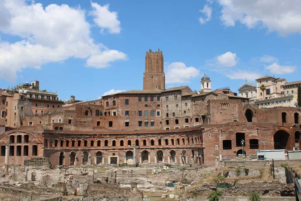 Famosos Fóruns Romanos Roma Centro Cidade Itália — Fotografia de Stock
