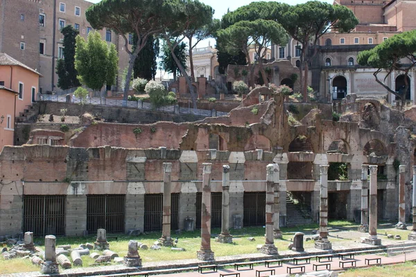 Famosos Fóruns Romanos Roma Centro Cidade Itália — Fotografia de Stock