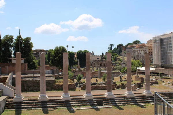 Famous Roman Forums Rome City Center Italy — Stock Photo, Image