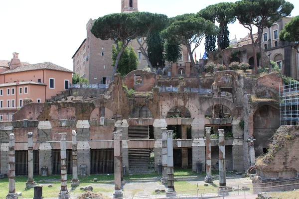 Famosos Fóruns Romanos Roma Centro Cidade Itália — Fotografia de Stock