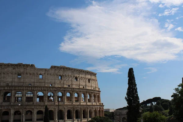 Bela Vista Coliseu Roma Itália — Fotografia de Stock