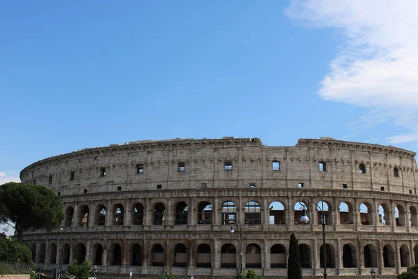 Hermosa Vista Del Coliseo Roma Italia — Foto de Stock