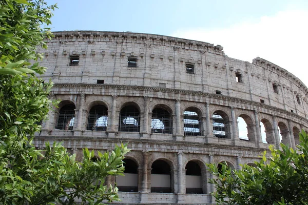 Bela Vista Coliseu Roma Itália — Fotografia de Stock