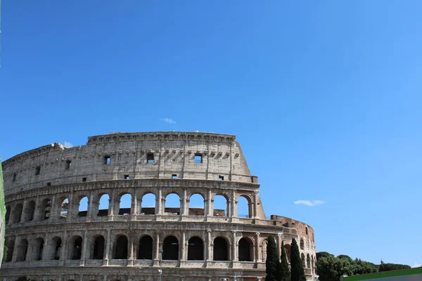 Όμορφη Θέα Του Κολοσσαίου Στη Ρώμη Ιταλία — Φωτογραφία Αρχείου
