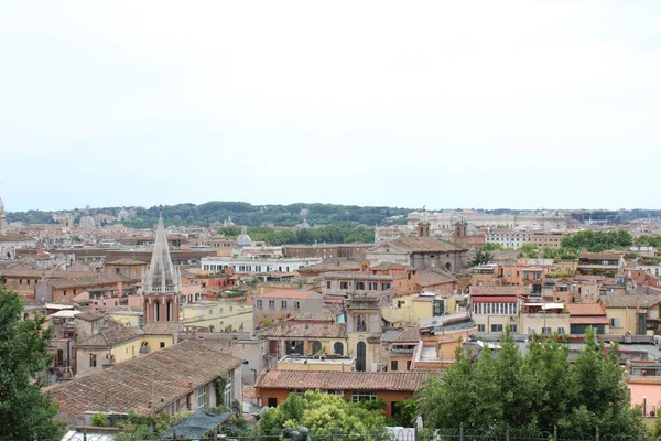 Kilátás Róma Város Magasból Gyönyörű Város Táj Róma Belvárosában — Stock Fotó