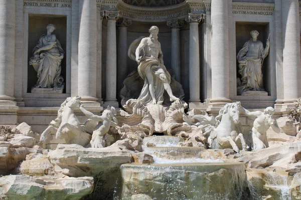 Célèbre Fontaine Trevi Rome Centre Ville Rome Italie — Photo