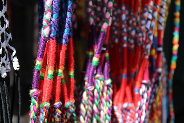 Cordas Algodão Coloridas Para Decoração — Fotografia de Stock