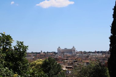 Roma şehir merkezinin çatısı Roma 'nın birçok güzel manzaralı tarihi şehir turistik yeridir.