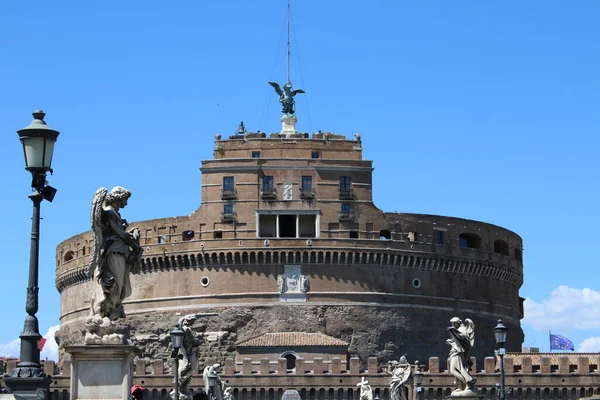 Замок Святого Ангела Рима — стоковое фото