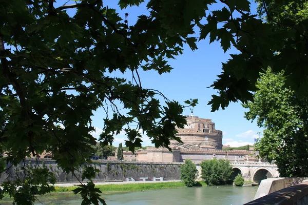 Zamek Święty Anioł Rzym Włochy — Zdjęcie stockowe
