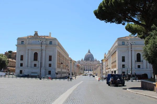 Över Vatikanska Staden Rom Italy — Stockfoto