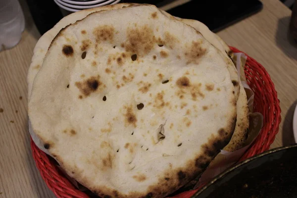 Roti Buatan Sendiri Bagian Terkenal Dari Masakan Asia — Stok Foto