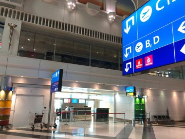 Dubai Uluslararası Havaalanı Kapıları ve Salonları Fotoğraf Tarihi 23-08-2020 Dubai, BAE