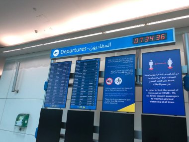 Dubai Uluslararası Havaalanı Kapıları ve Salonları Fotoğraf Tarihi 23-08-2020 Dubai, BAE