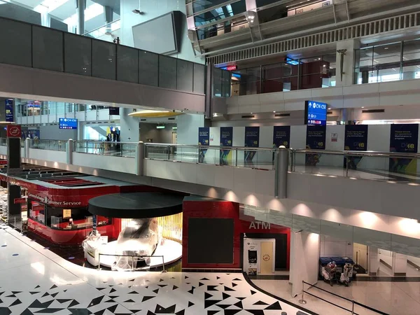 Międzynarodowe Bramy Salony Lotniskowe Dubaju Data Fotograficzna 2020 Dubaj Zjednoczone — Zdjęcie stockowe