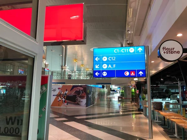 Dubai Internationale Luchthaven Poorten Lounges Foto Datum 2020 Dubai Verenigde — Stockfoto